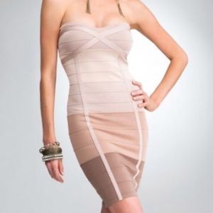 Bebe Ombré Bodycon Bandage Dress
